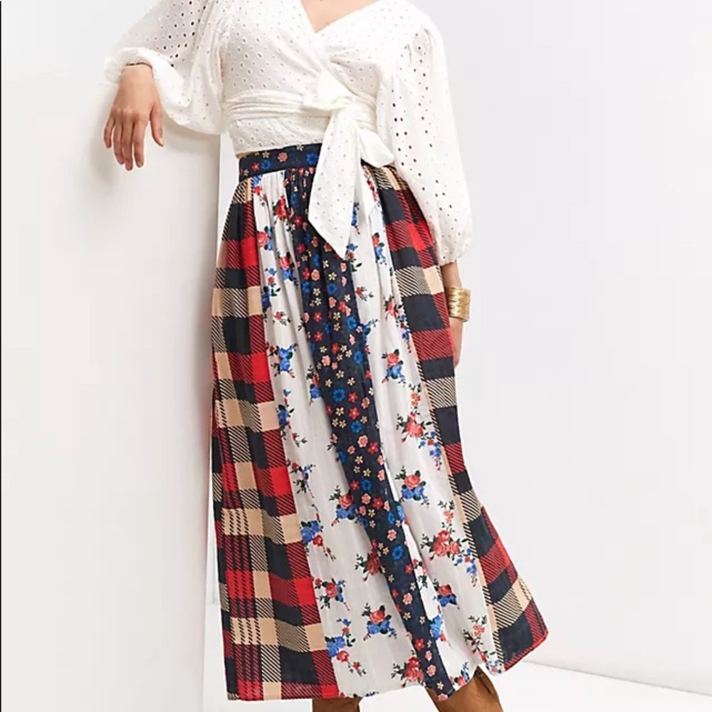 Let Me Be Contrast MIDI Skirt
